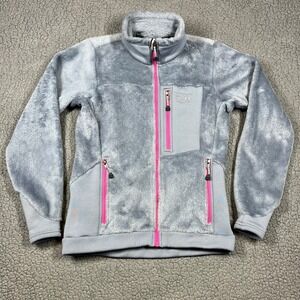 Mountain Hardwear Monkey Woman Fleece Jacket Grey Pink Polartec Thermal Pro XS